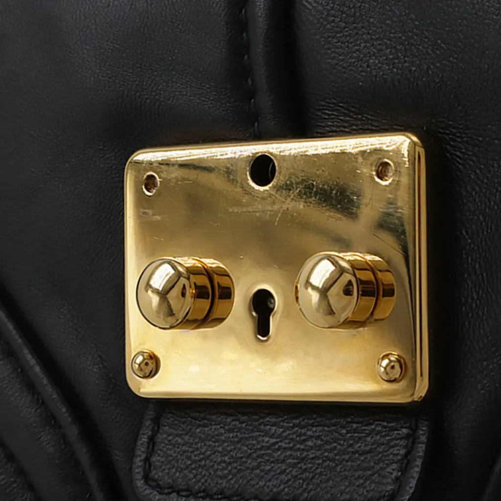 Miu Miu Matelasse Nappa Biker Crossbody Black Leather Very good - Box View