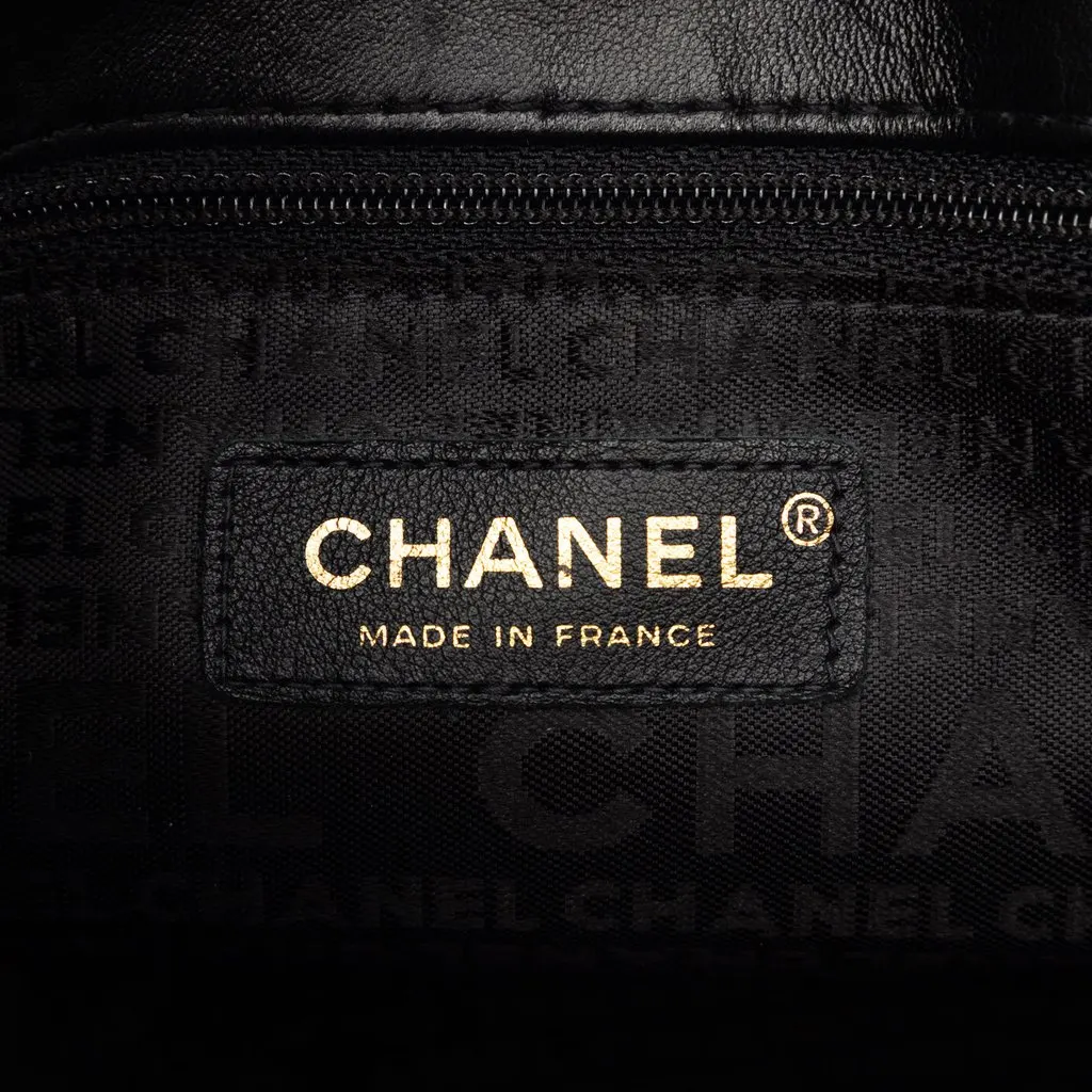Chanel CC Embossed Lambskin Precious Symbols Tote Black Leather Very good - Box View