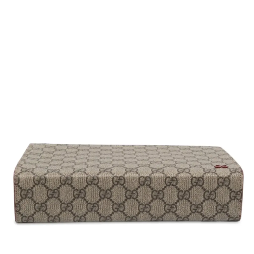 Gucci GG Supreme Clutch Beige Canvas Never worn - Inside View