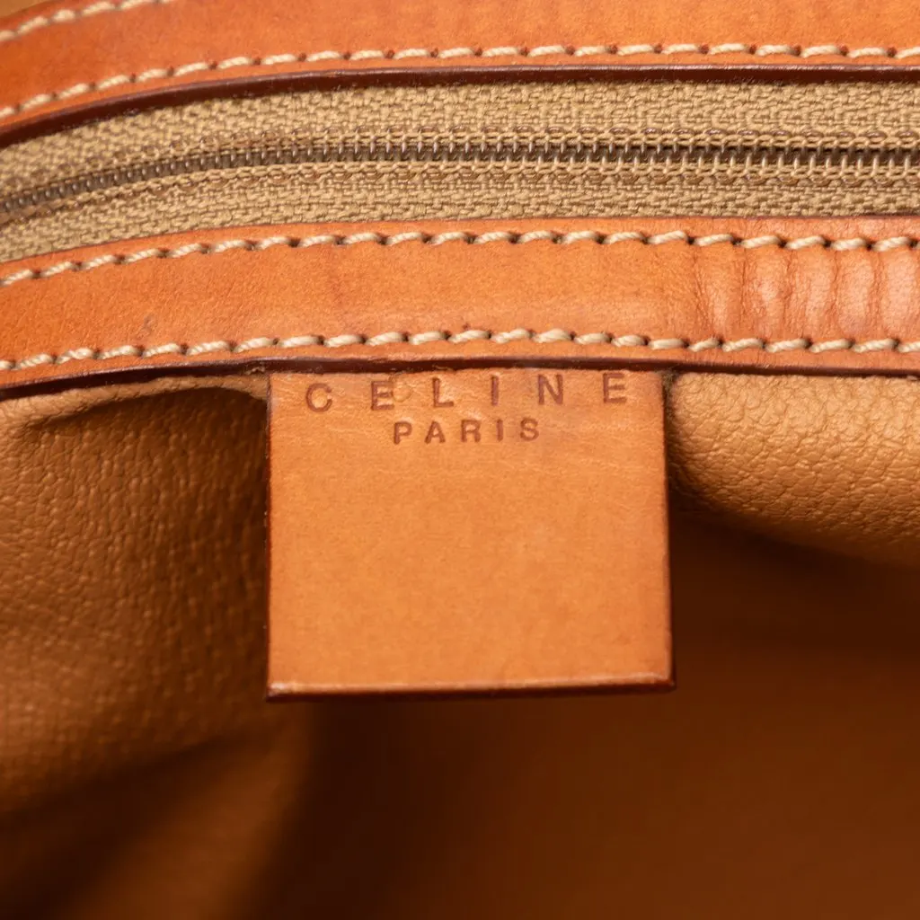 Celine Macadam Coated Canvas Tote Brown Very good - Box View