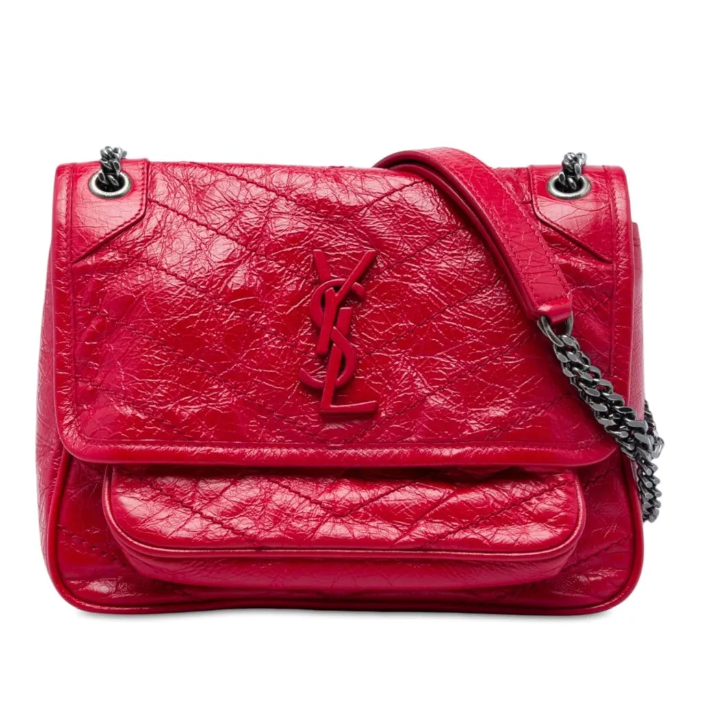 Saint Laurent Baby Crinkled Calfskin Niki