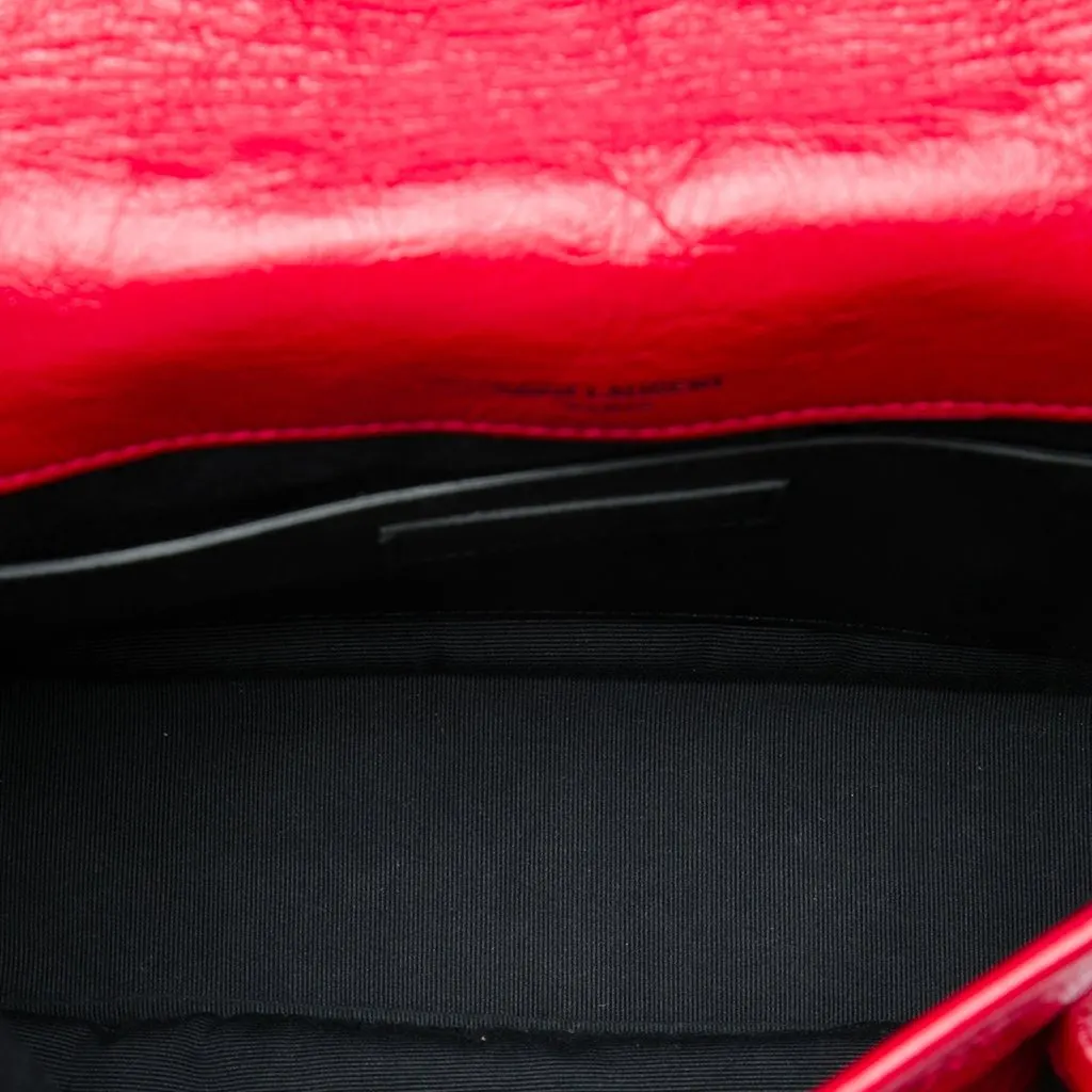 Saint Laurent Baby Crinkled Calfskin Niki Red Leather Very good - Model View