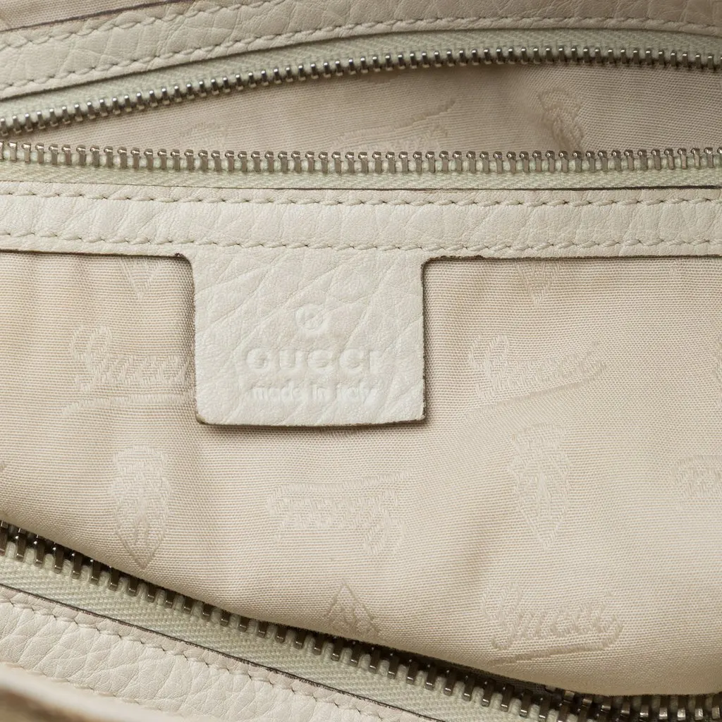 Gucci Medium GG Canvas Bamboo Libeccio Tote Beige Canvas Very good - Box View