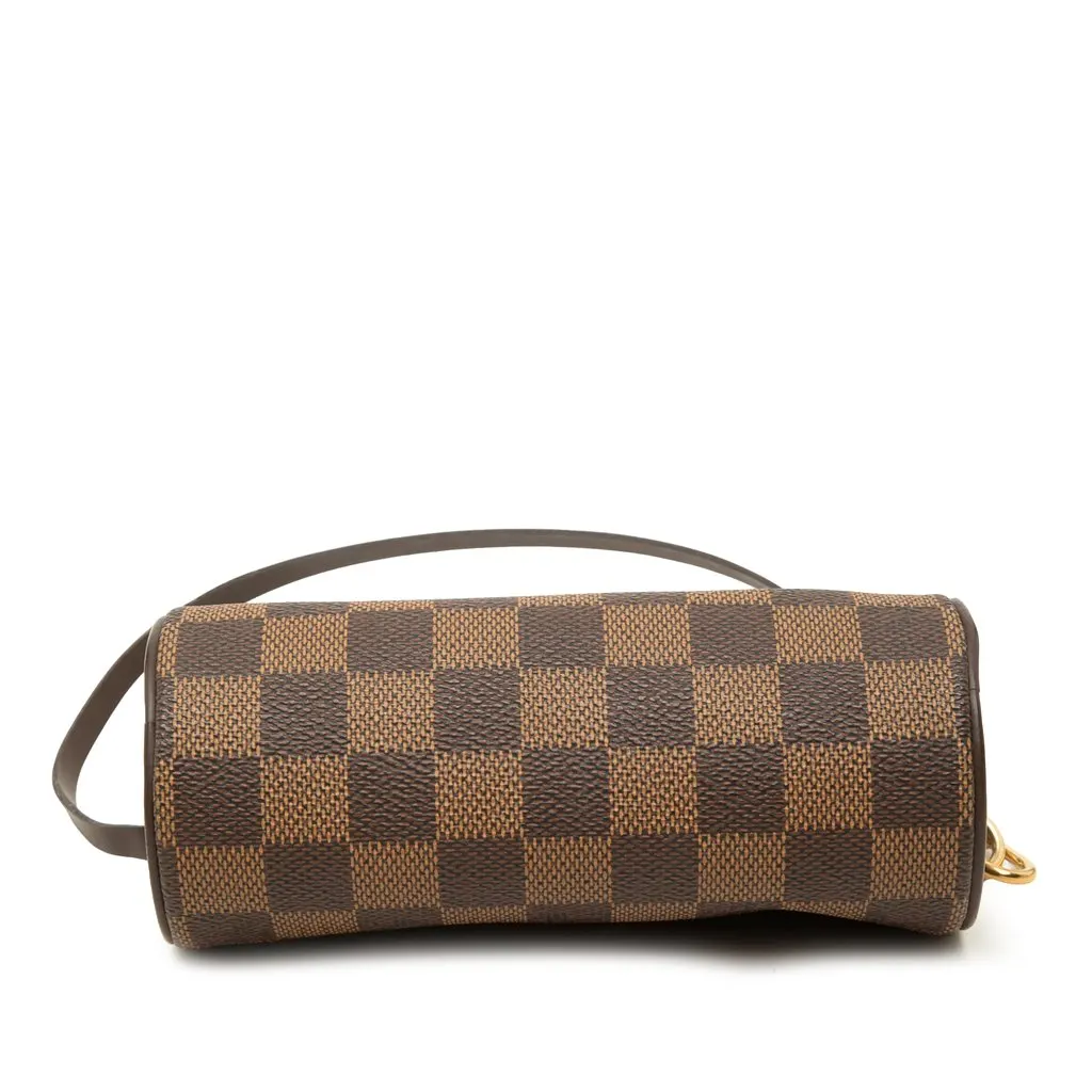 Louis Vuitton Damier Ebene Papillon Pochette Brown Canvas Good - Inside View