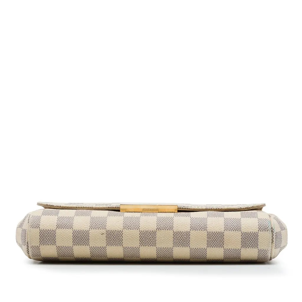 Louis Vuitton Damier Azur Favorite MM White Canvas Good - Inside View