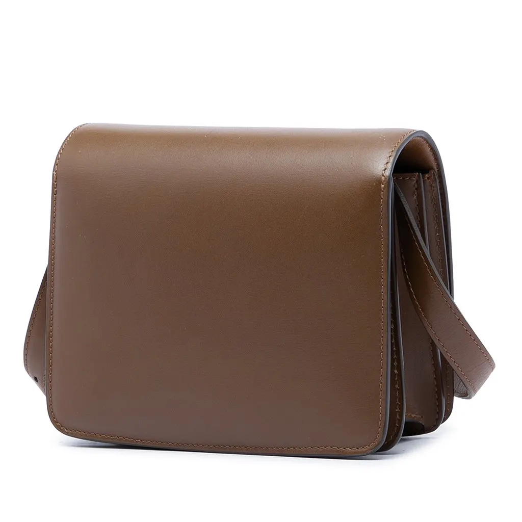 Celine Teen Calfskin Classic Box Brown Leather Very good - Back View
