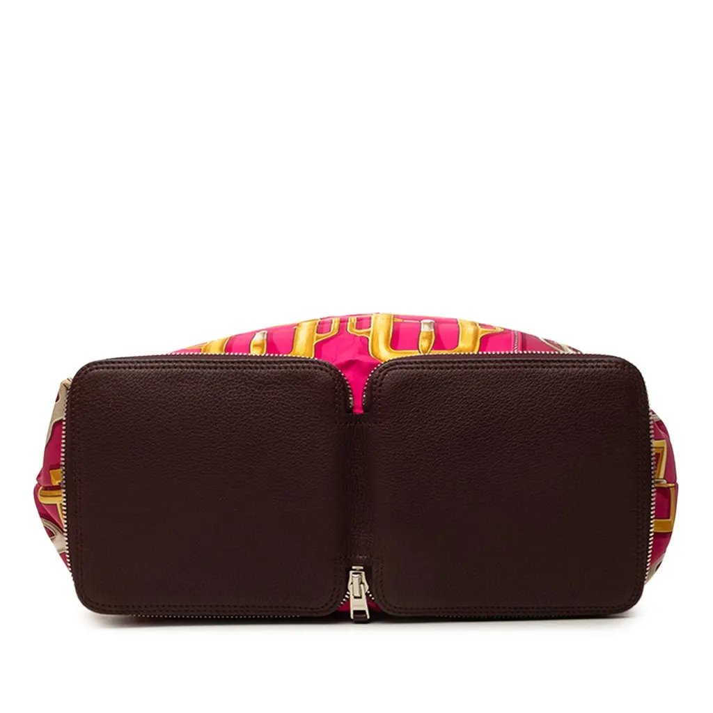 Hermès Bouclerie D Attelage Silky Pop Tote Pink Silk Very good - Inside View