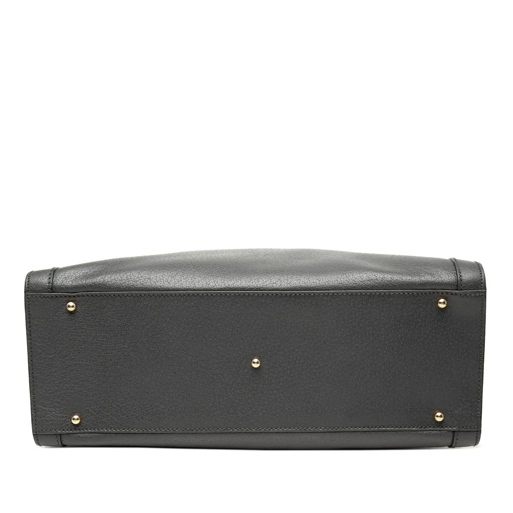 Gucci Medium Leather Bamboo Diana Tote Black Leather Very good - Inside View