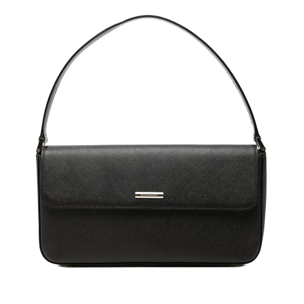 バッグ BURBERRY vintage leather shoulderbag BK Burberry Leather Flap Shoulder Bag Black Large Leather