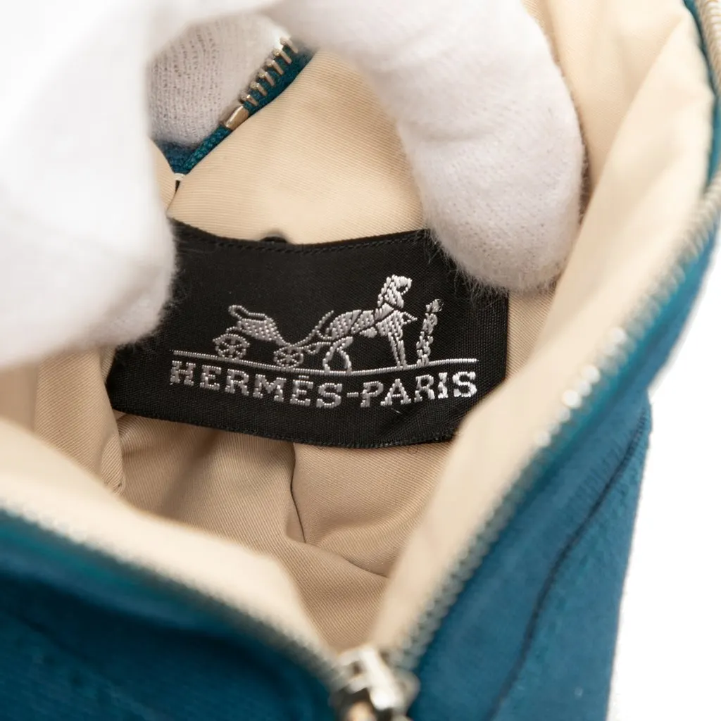 Hermès Mini Mini Canvas Bolide Case Blue Very good - Box View