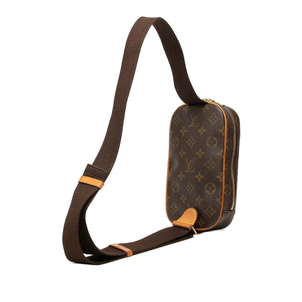 Louis Vuitton Monogram Pochette Gange Brown Very good - Back View