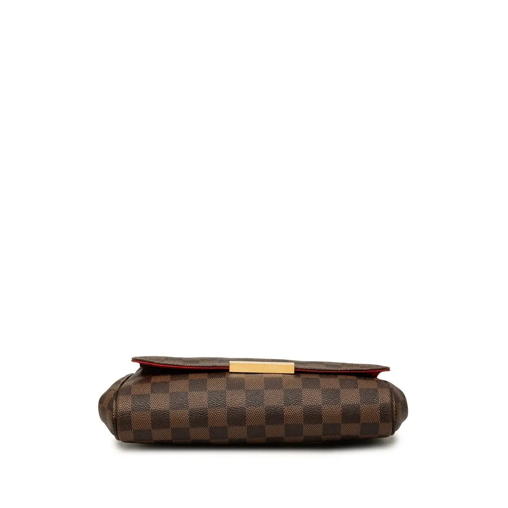 Louis Vuitton Damier Ebene Favorite MM Brown Canvas Good - Inside View