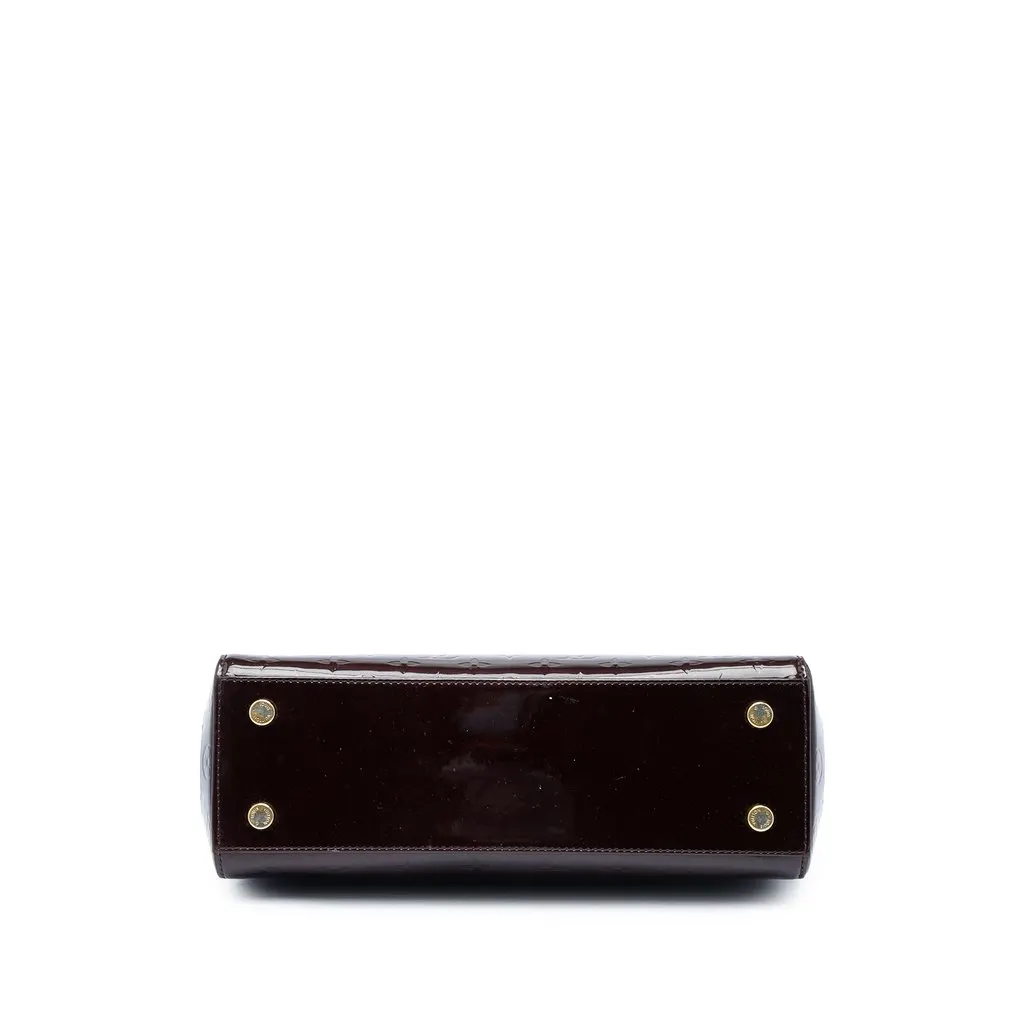 Louis Vuitton Monogram Vernis Brea MM Purple Leather Good - Inside View
