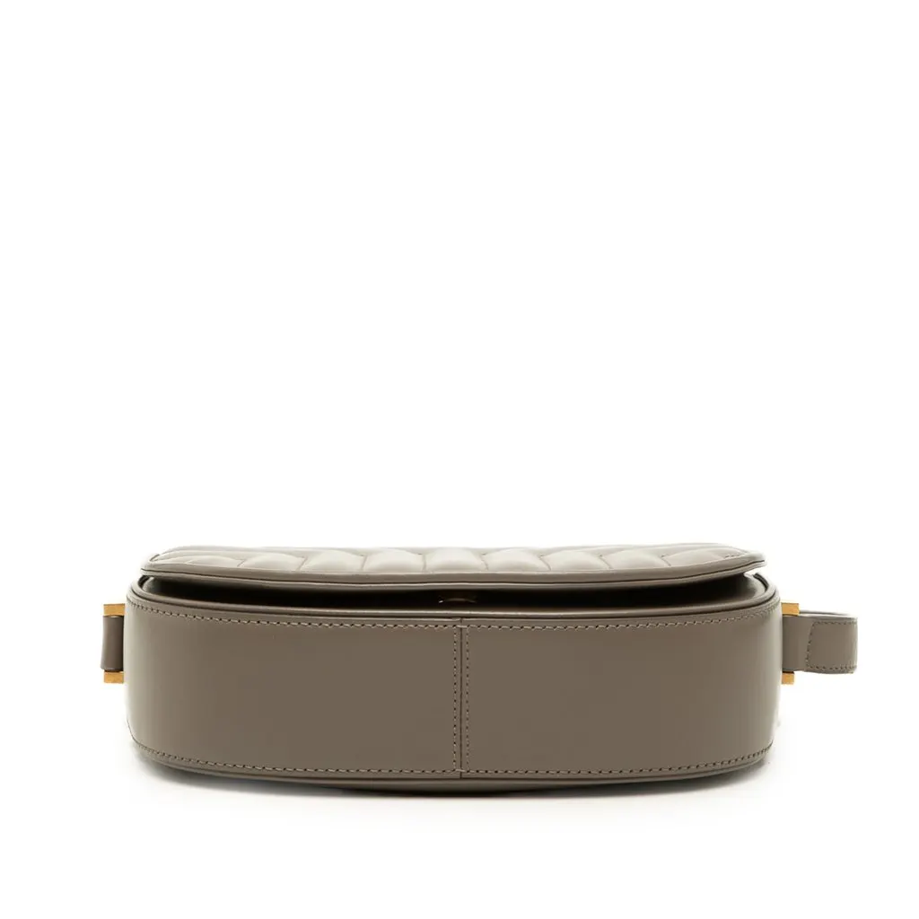 Saint Laurent Small Matelasse Calfskin Joan Crossbody Brown Leather Good - Inside View