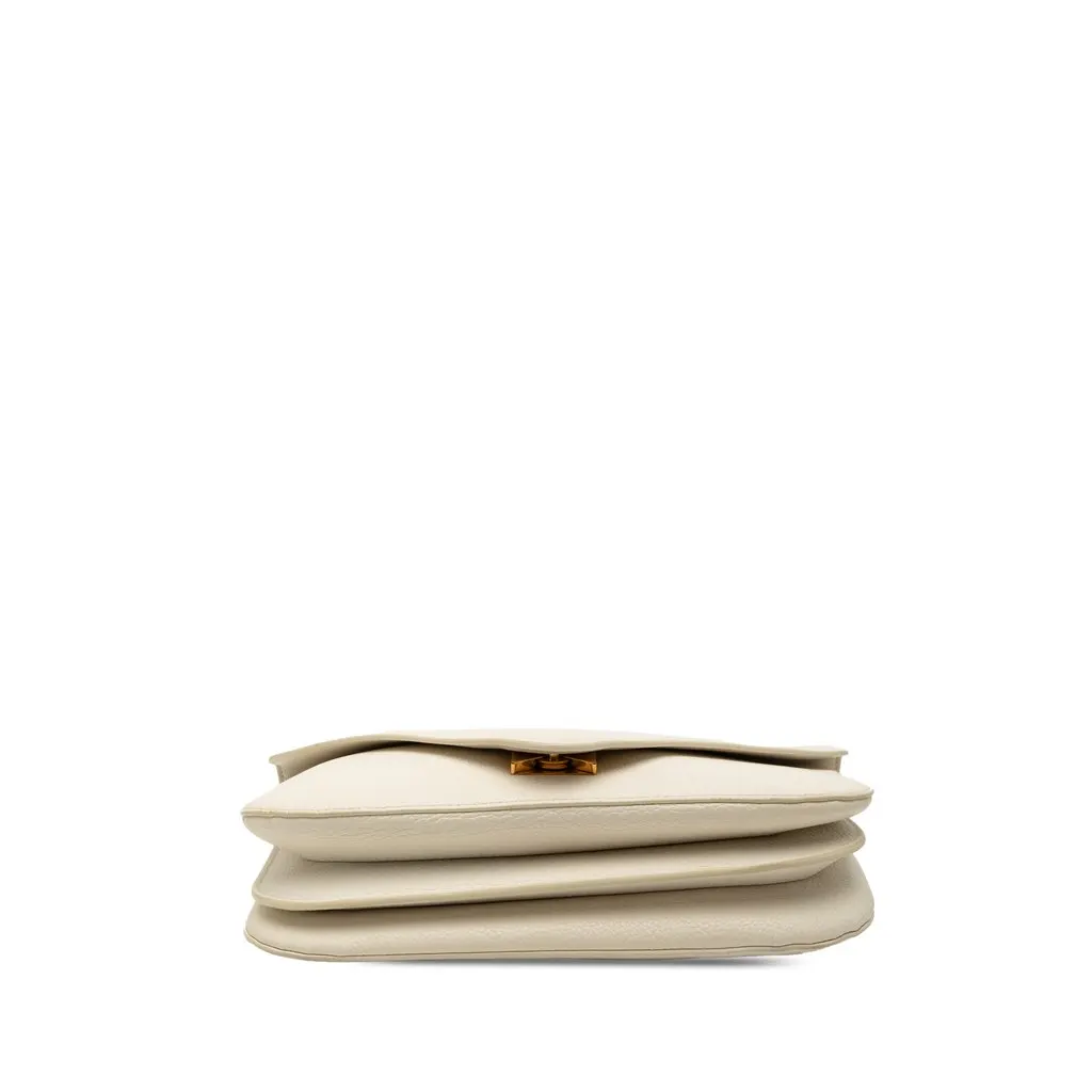 Bottega Veneta Medium Leather Mount Envelope Chain Bag White Leather Very good - Inside View