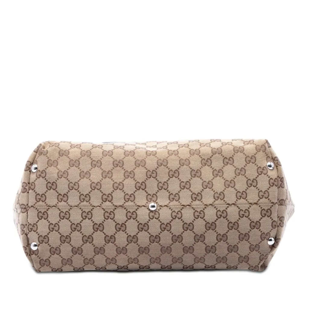 Gucci GG Canvas Icon Bit Tote Beige Very good - Inside View