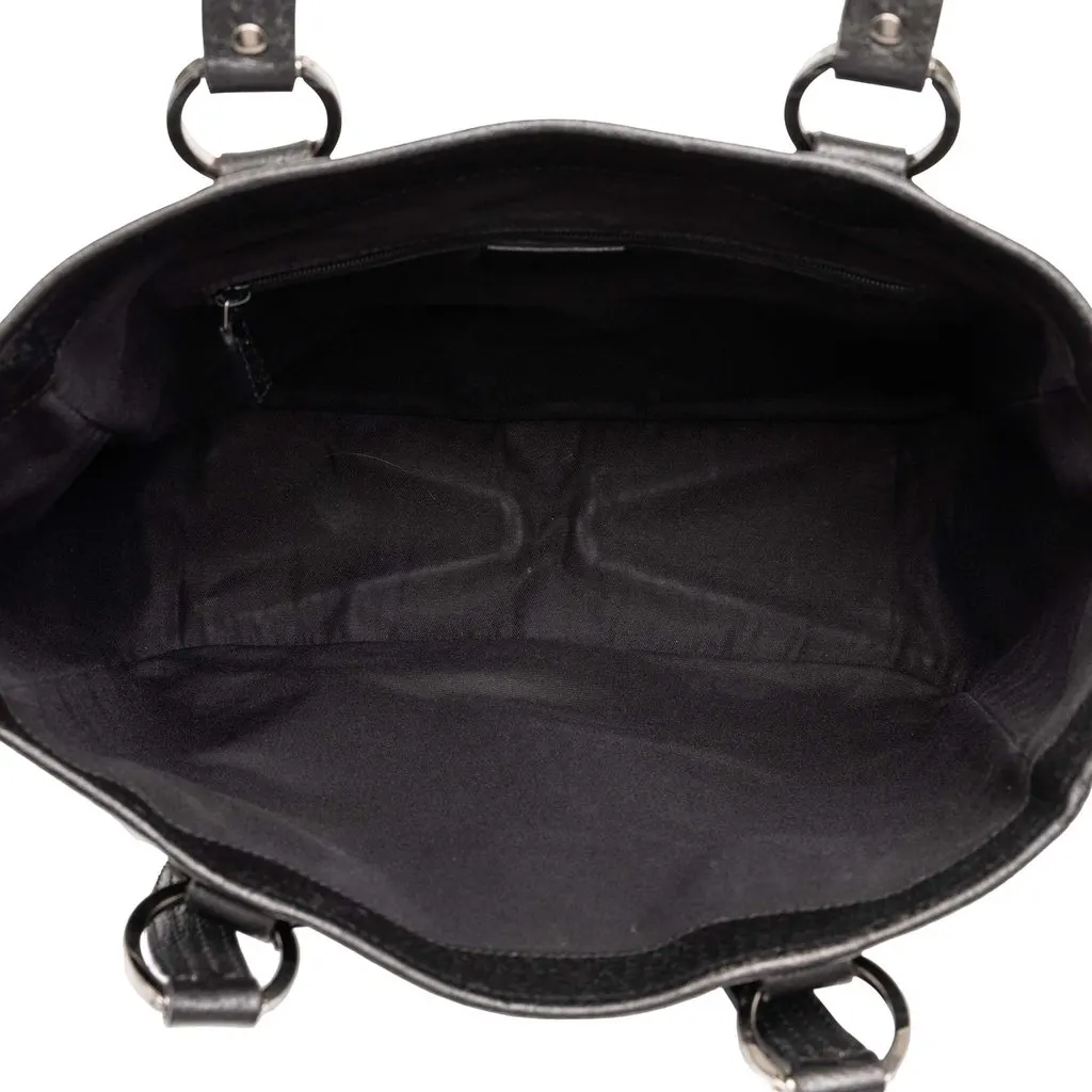 Gucci GG Canvas Tote Black Canvas Good - Model View