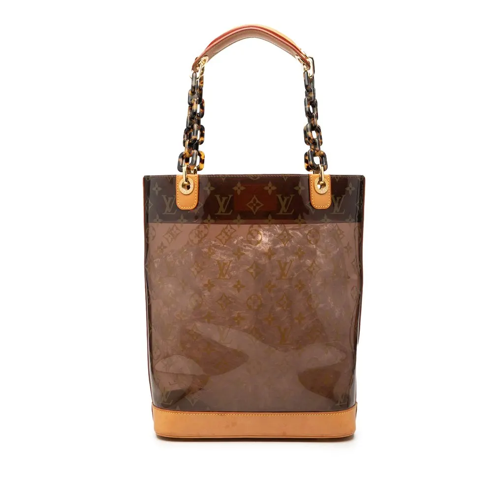 Louis Vuitton Monogram Cabas Sac Ambre MM Brown Plastic Very good - Front View
