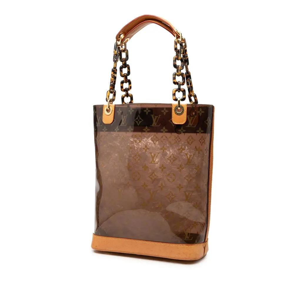 Louis Vuitton Monogram Cabas Sac Ambre MM Brown Plastic Very good - Back View