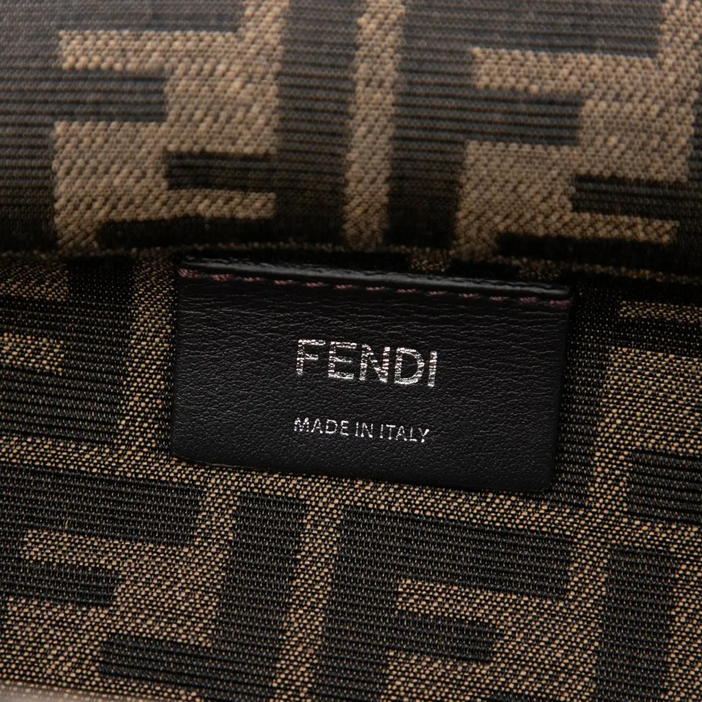 Fendi Midi Patent Fendi First Crossbody Green Leather Very good - Box View