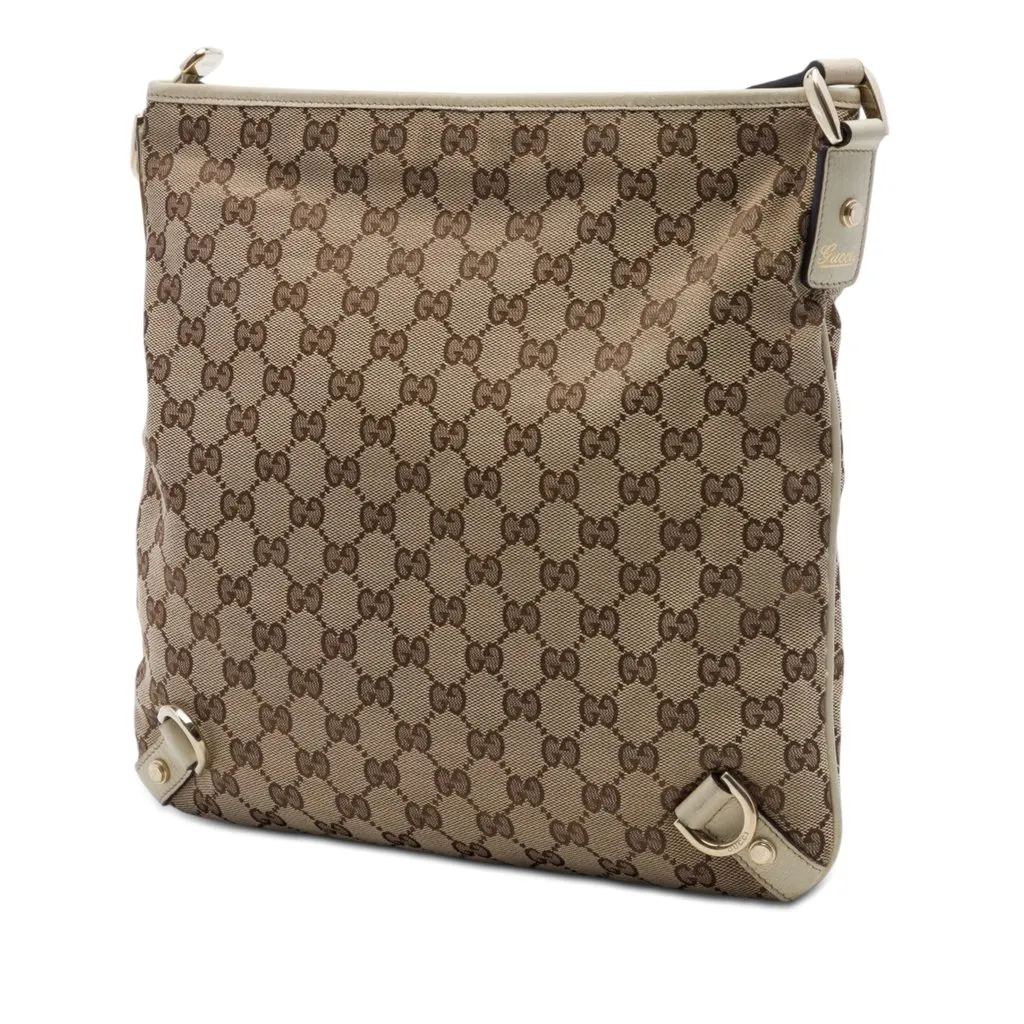 Gucci GG Canvas Abbey D Ring Crossbody Beige Very good - Back View