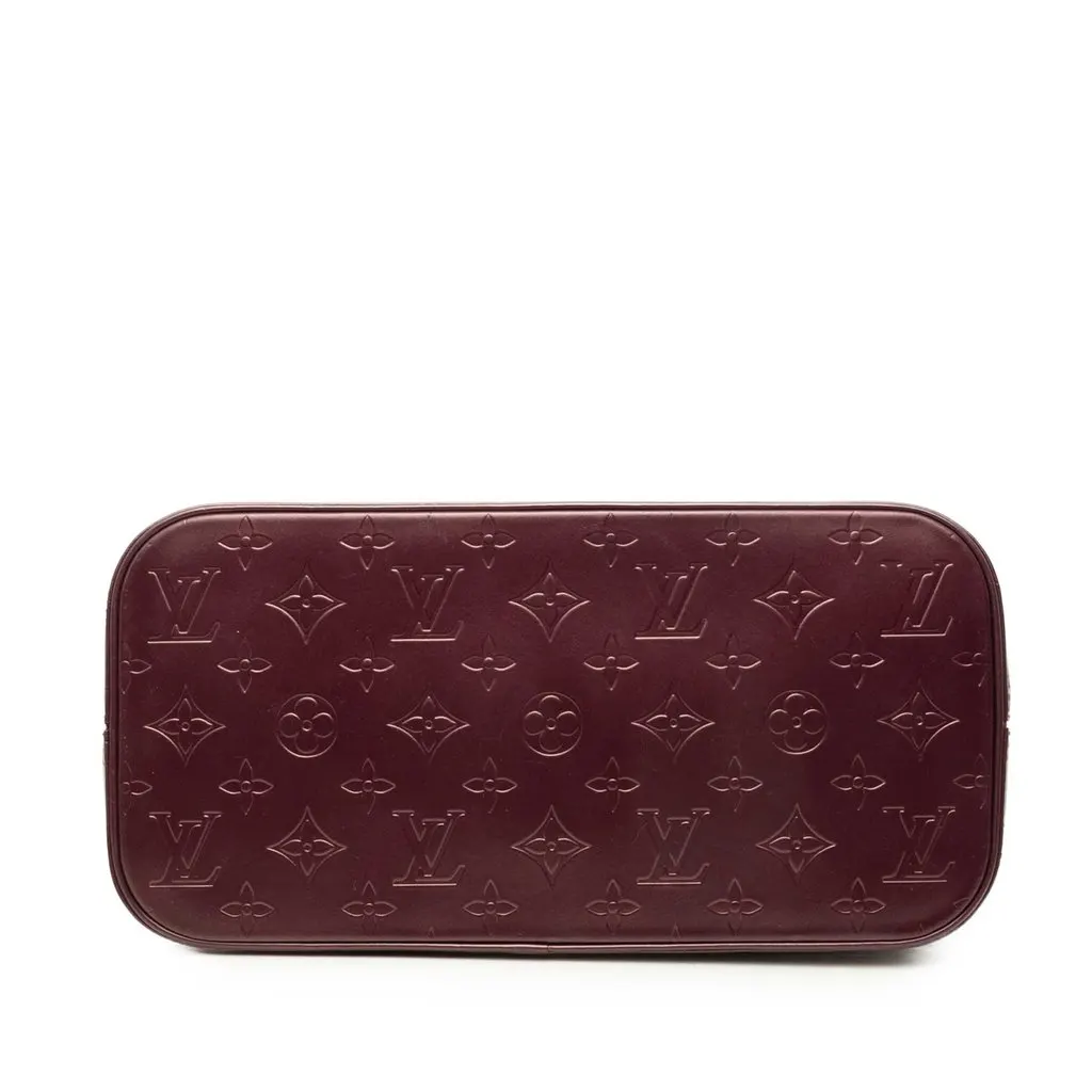 Louis Vuitton Monogram Mat Stockton Red Leather Good - Inside View
