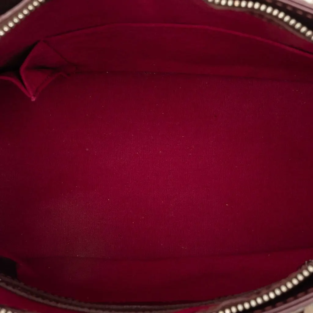 Louis Vuitton Monogram Mat Stockton Red Leather Good - Model View