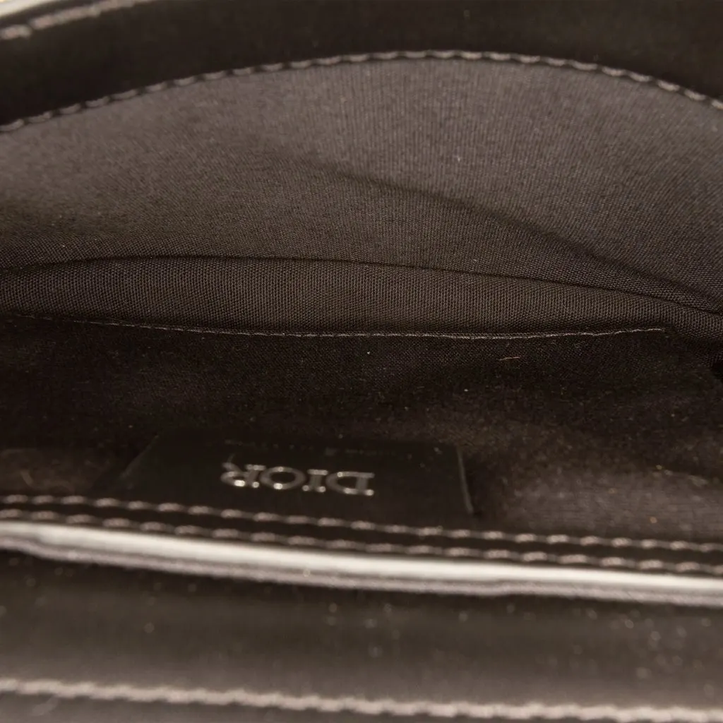Dior Oblique Canvas and Smooth Calfskin Messenger Bag Black Very good - Model View