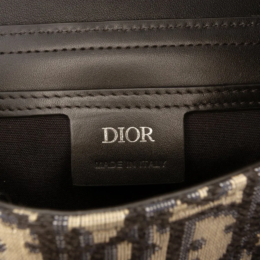 Dior Oblique Canvas and Smooth Calfskin Messenger Bag Black Very good - Box View