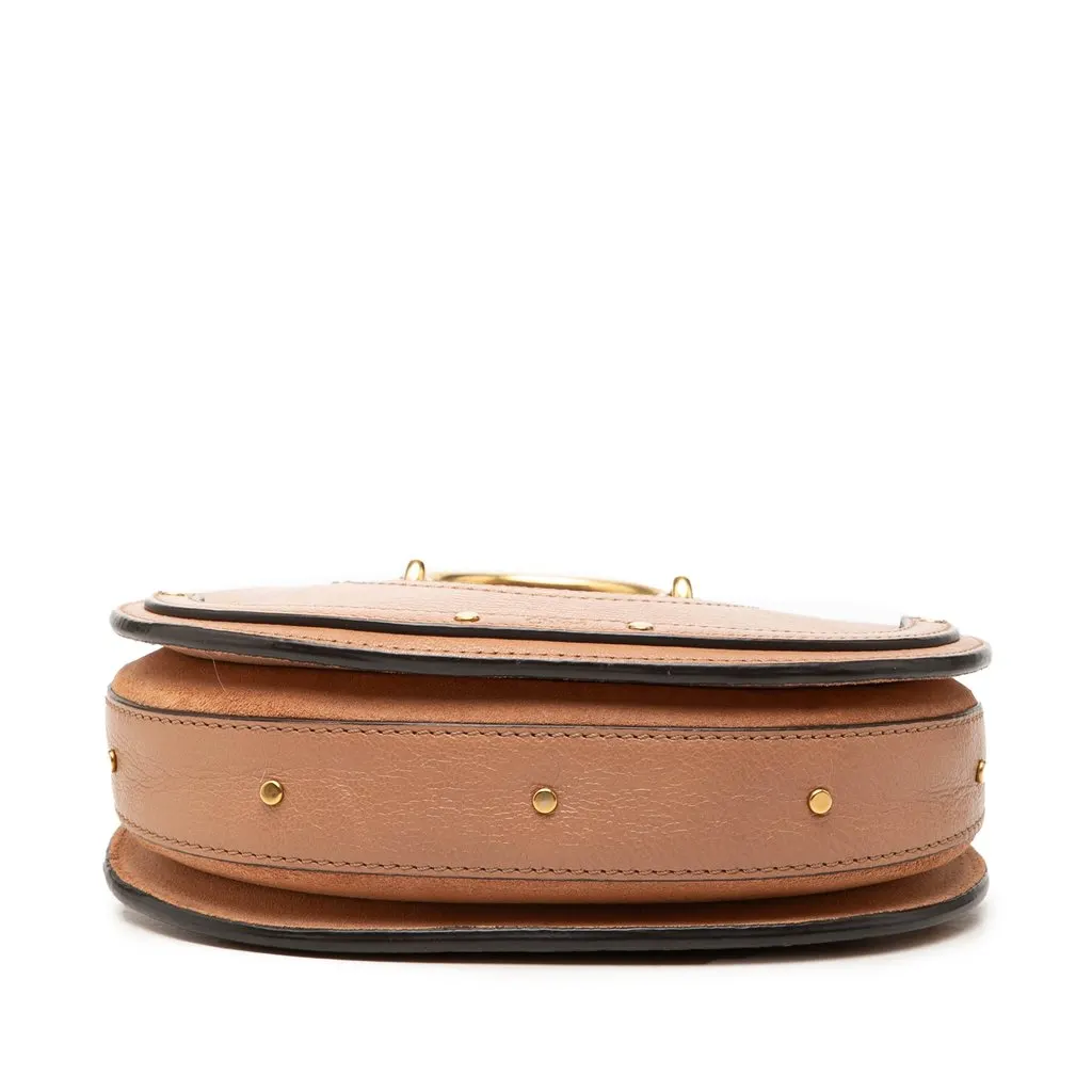 Chloé Mini Calfskin and Suede Pixie Signature Satchel Brown Leather Very good - Inside View