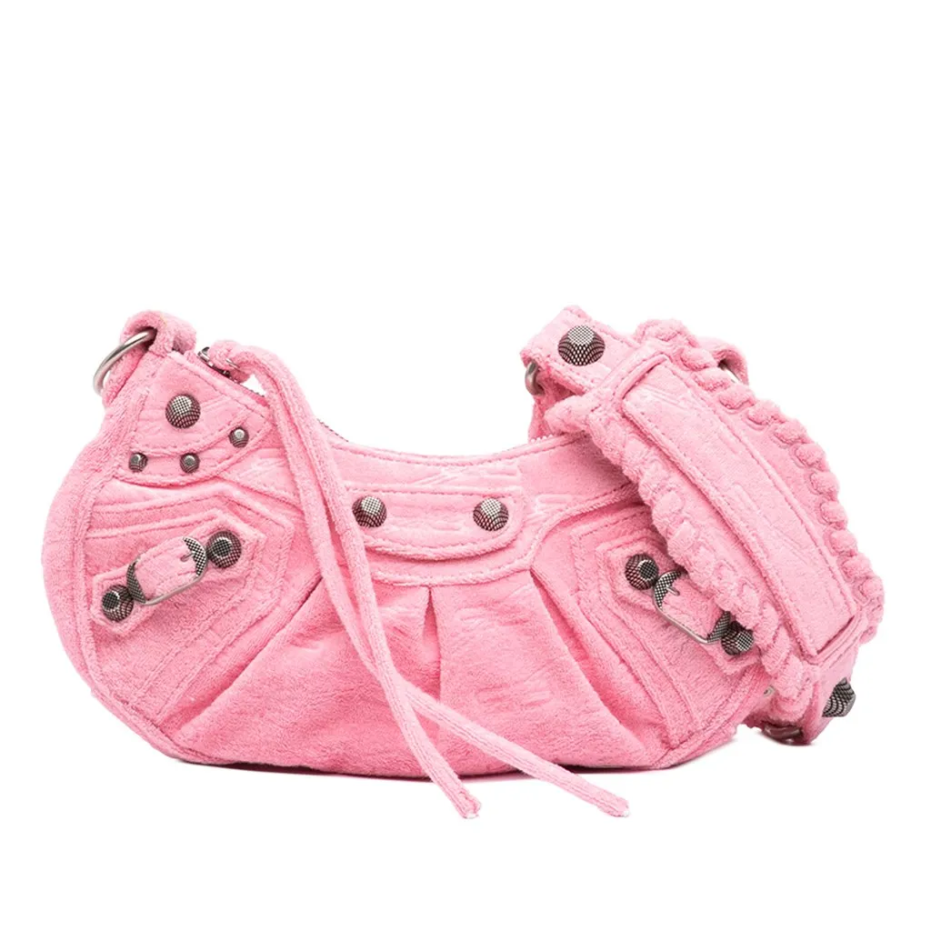 Balenciaga Terry Cloth Motocross Le Cagole XS Pink Very good - Front View