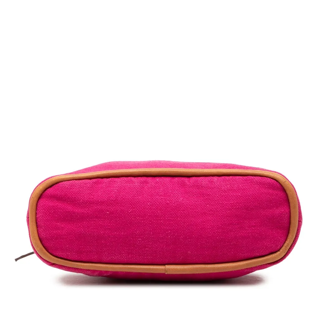 Hermès Mini Canvas Bolide Pouch Pink Canvas Very good - Inside View
