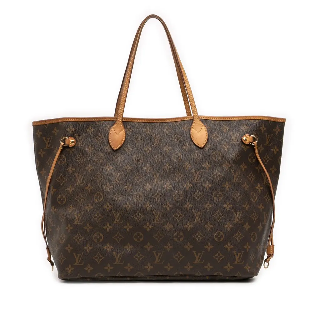 Louis Vuitton Monogram Neverfull GM Brown Very good - Front View