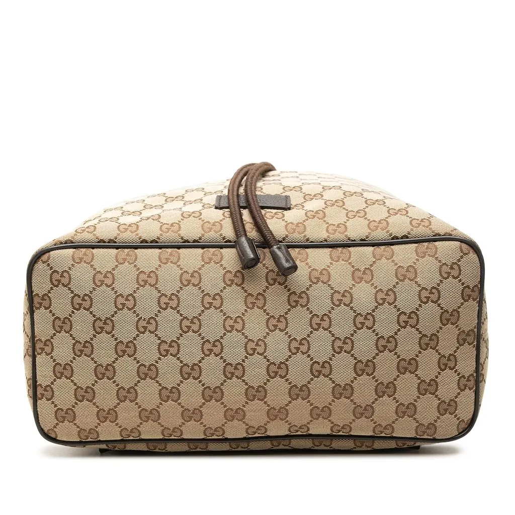 Gucci GG Canvas Drawstring Backpack Beige Very good - Inside View
