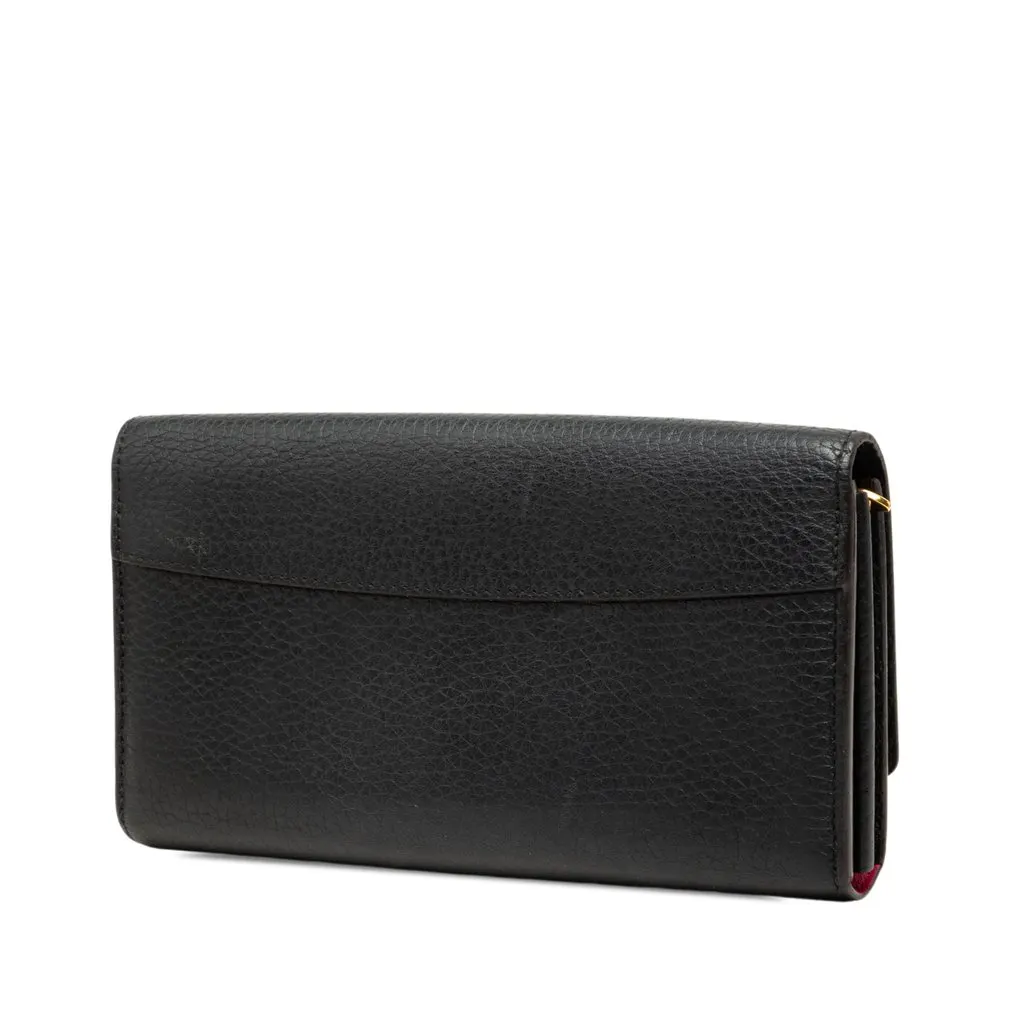 Louis Vuitton Taurillon Capucines Long Wallet Black Leather Very good - Back View