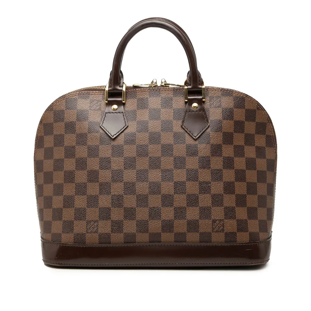 Louis Vuitton Damier Ebene Alma PM Brown Canvas Very good - Front View