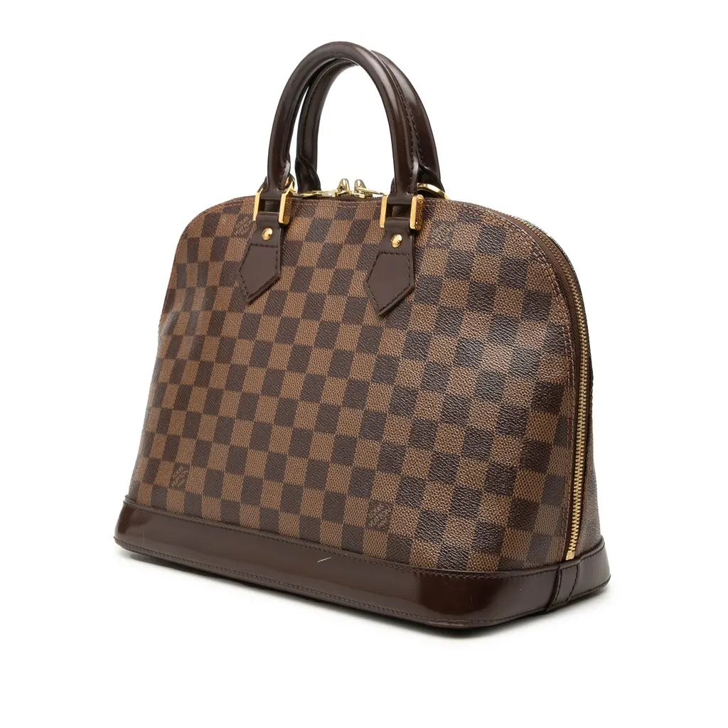 Louis Vuitton Damier Ebene Alma PM Brown Canvas Very good - Back View
