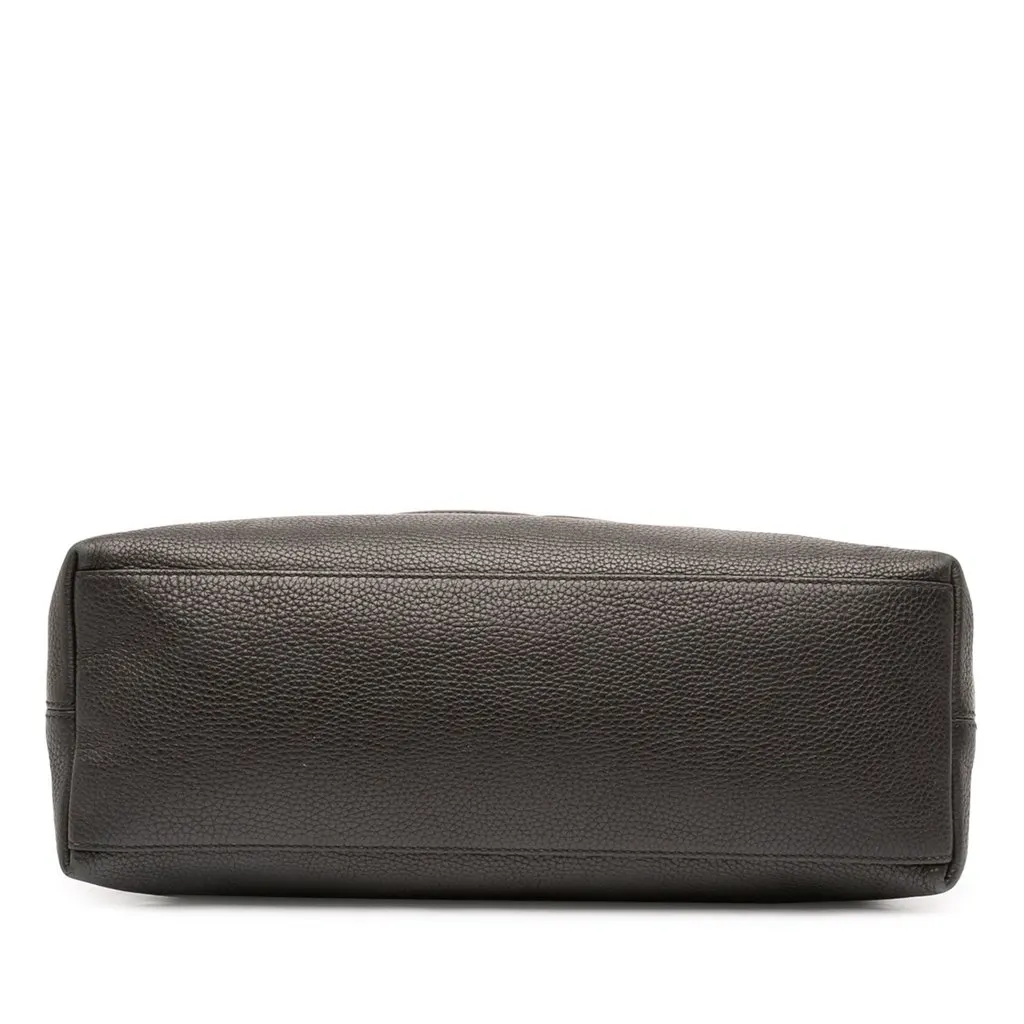 Gucci Medium Calfskin Soho Chain Tote Black Leather Good - Inside View