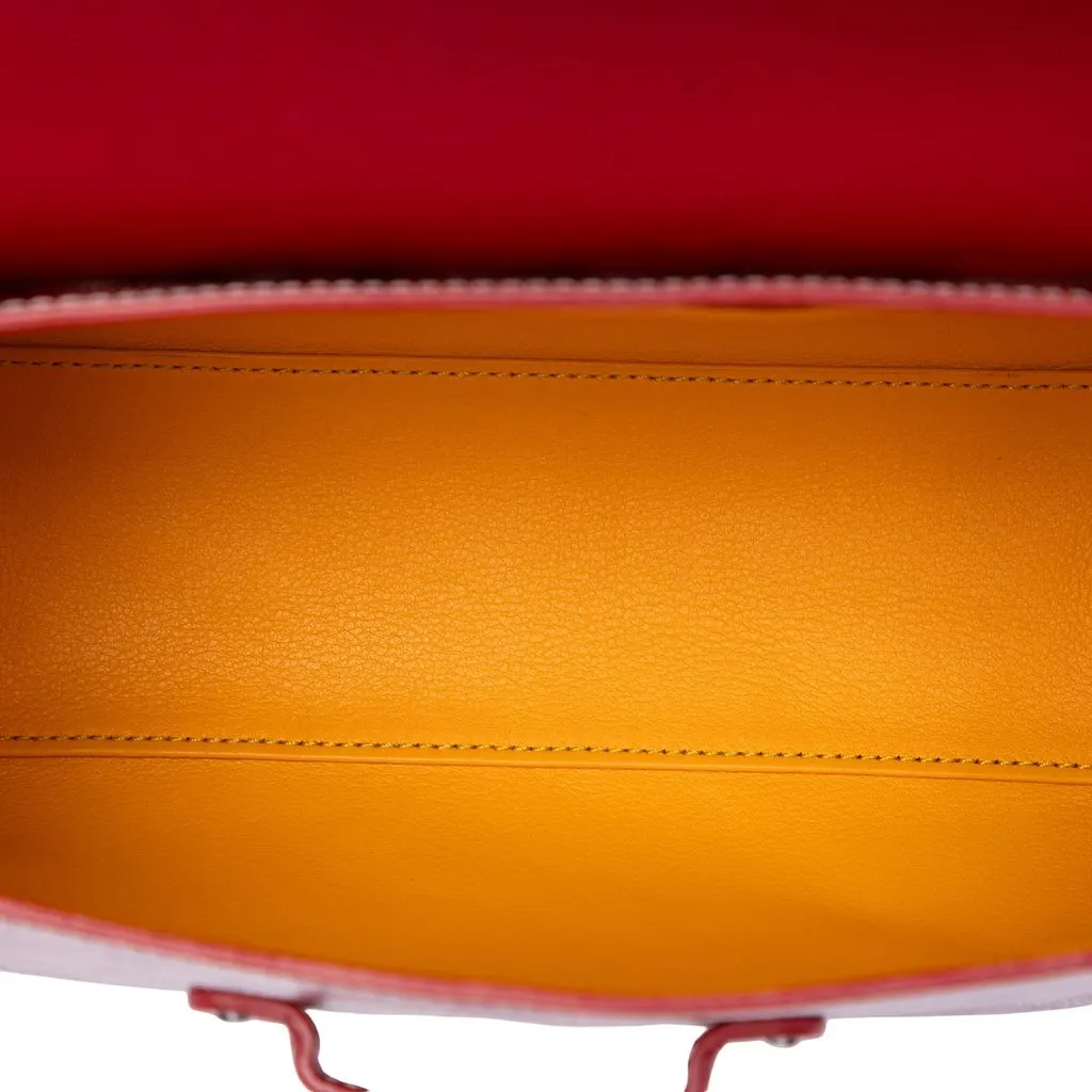 Goyard Mini Goyardine Saigon Souple Red Canvas Good - Model View