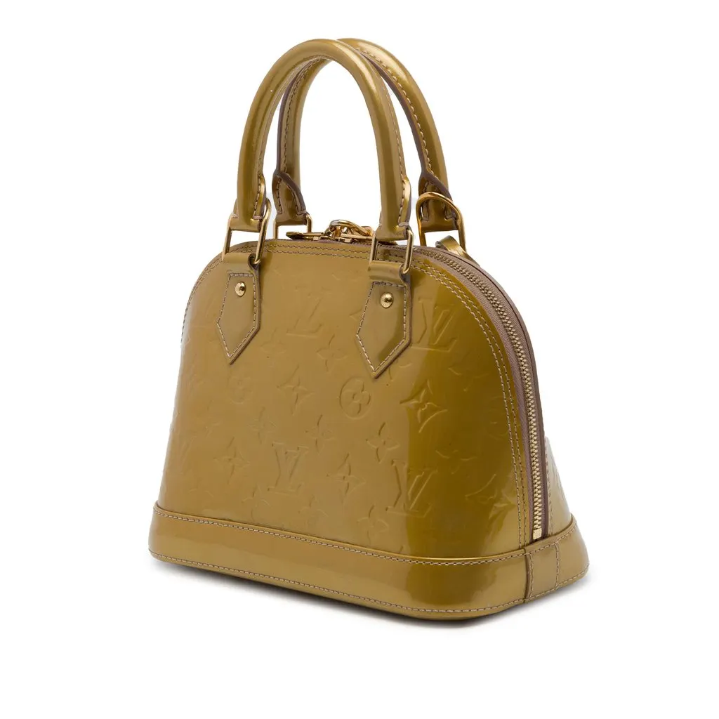 Louis Vuitton Monogram Vernis Alma BB Brown Leather Very good - Back View
