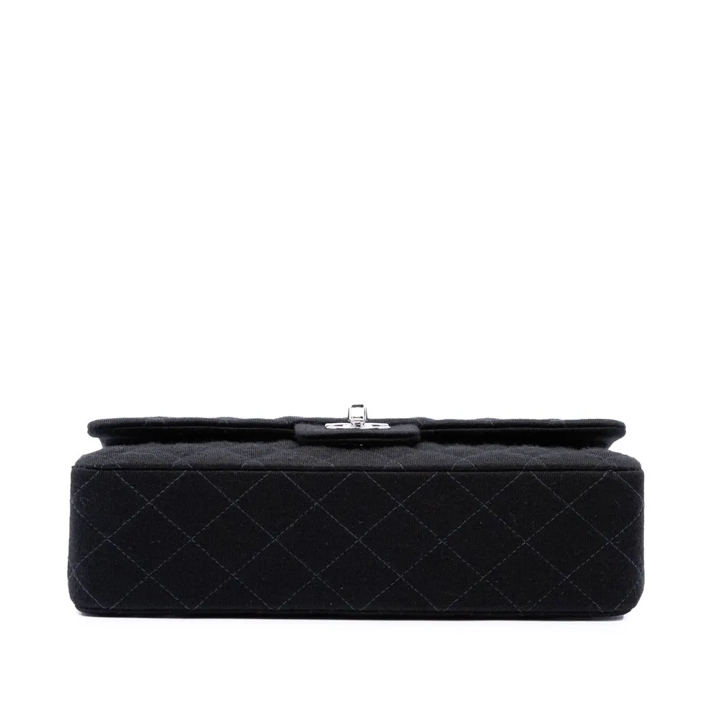 Chanel Medium Classic Jersey Bijoux Chain Double Flap Black Very good - Inside View