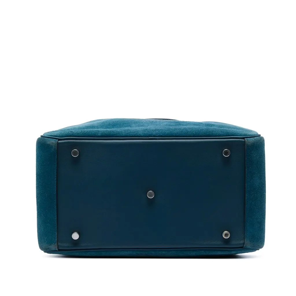Hermès Veau Grizzly and Swift Lindy 30 Blue Leather Very good - Inside View