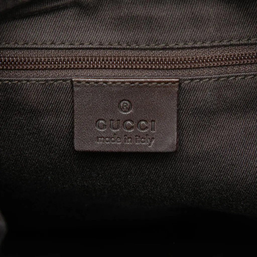 Gucci GG Denim Shoulder Bag Brown Denim Good - Box View
