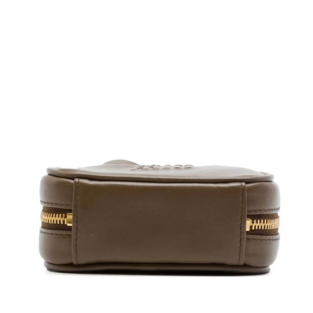Miu Miu Micro Calfskin Softy Beau Bag Brown Leather Very good - Inside View