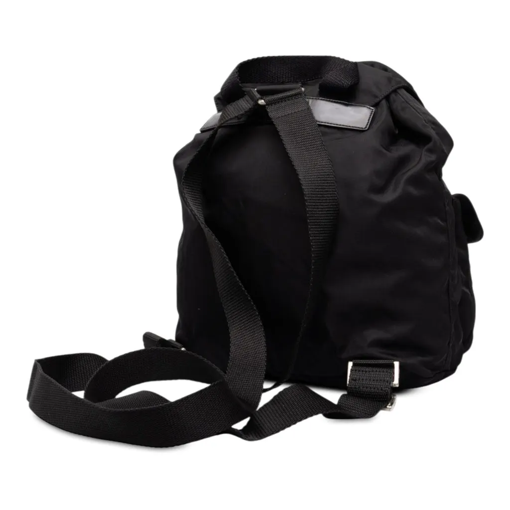 Prada Tessuto Backpack Black Polyamide Good - Back View