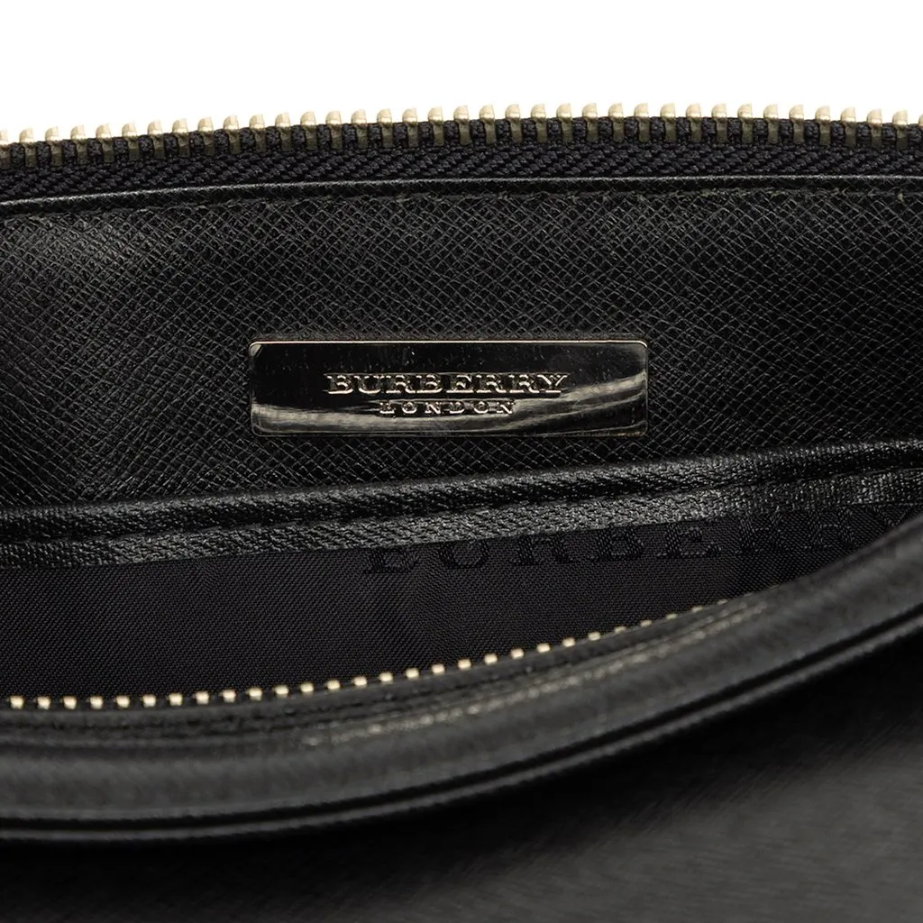 Burberry Leather Barrel Satchel Black Leather Very good - Box View
