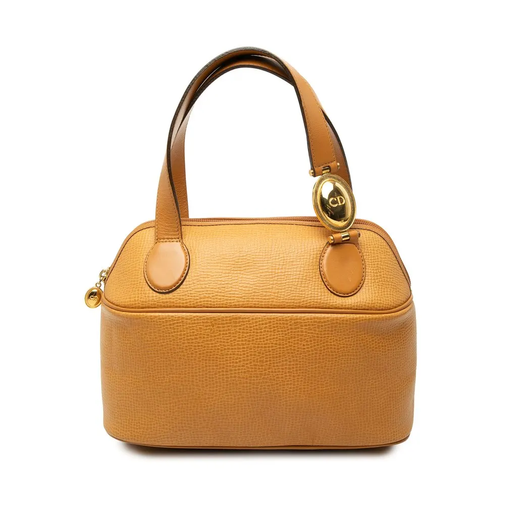 Dior Leather Top Handle Bag