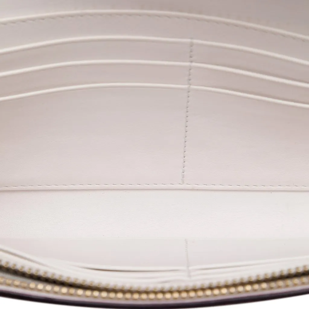 Dior Leather Explorer Croisier Envelope Clutch On Chain White Leather Good - Model View