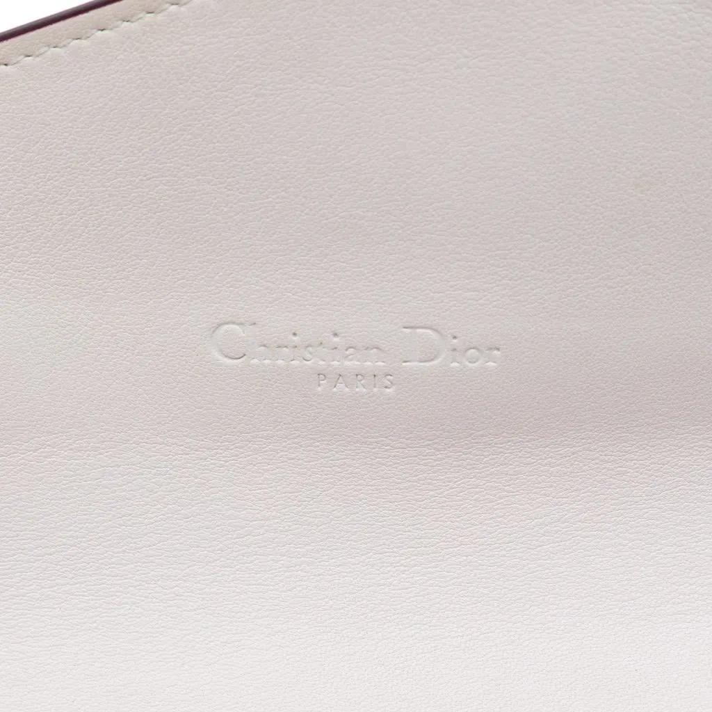Dior Leather Explorer Croisier Envelope Clutch On Chain White Leather Good - Box View