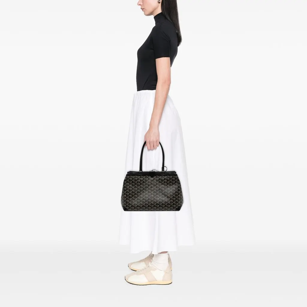 Goyard Goyardine Bellechasse PM Black Canvas Very good - Box View